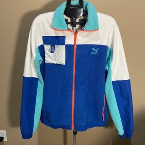 Puma International‎ Sportswear Sherpa Fleece Jacket Full Zip Colorblock